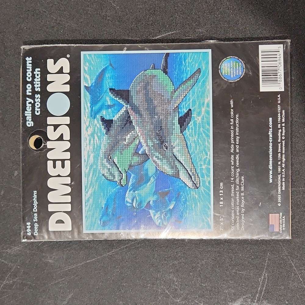 Dimensions "Deep Sea Dolphins" Cross Stitch